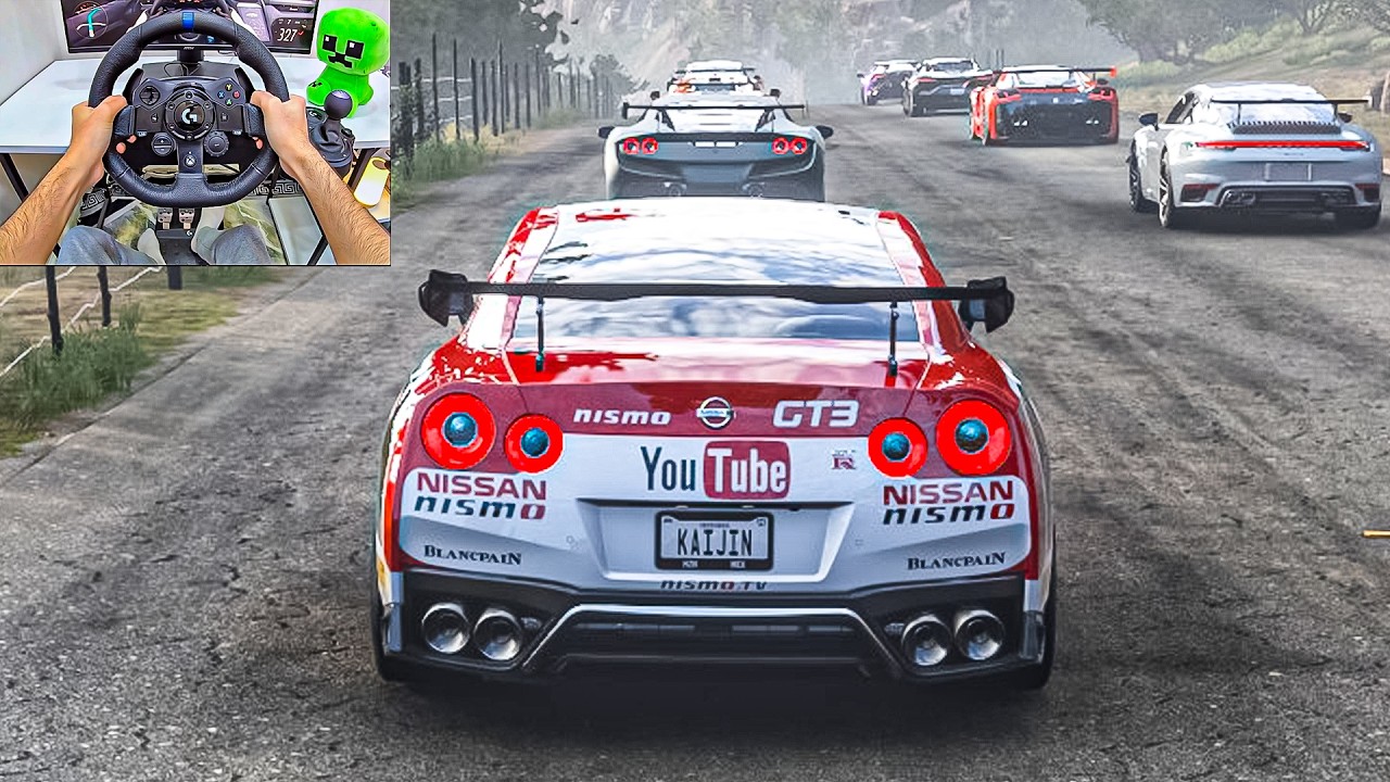 Nissan GTR R35 VS Supercars - Forza Horizon 5 | Logitech G923 Steering Wheel
