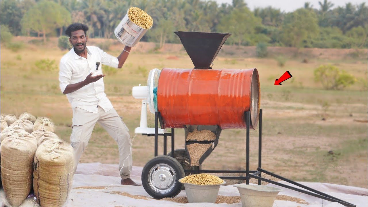 Making Rice Cleaning Machine 💯 1500.ரூ செலவில் நெல் தூற்றும் இயந்திரம்..! Sathish