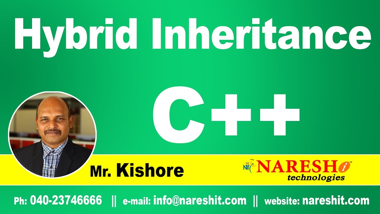 Hybrid Inheritance in C++ | C++ Tutorial | Mr. Kishore