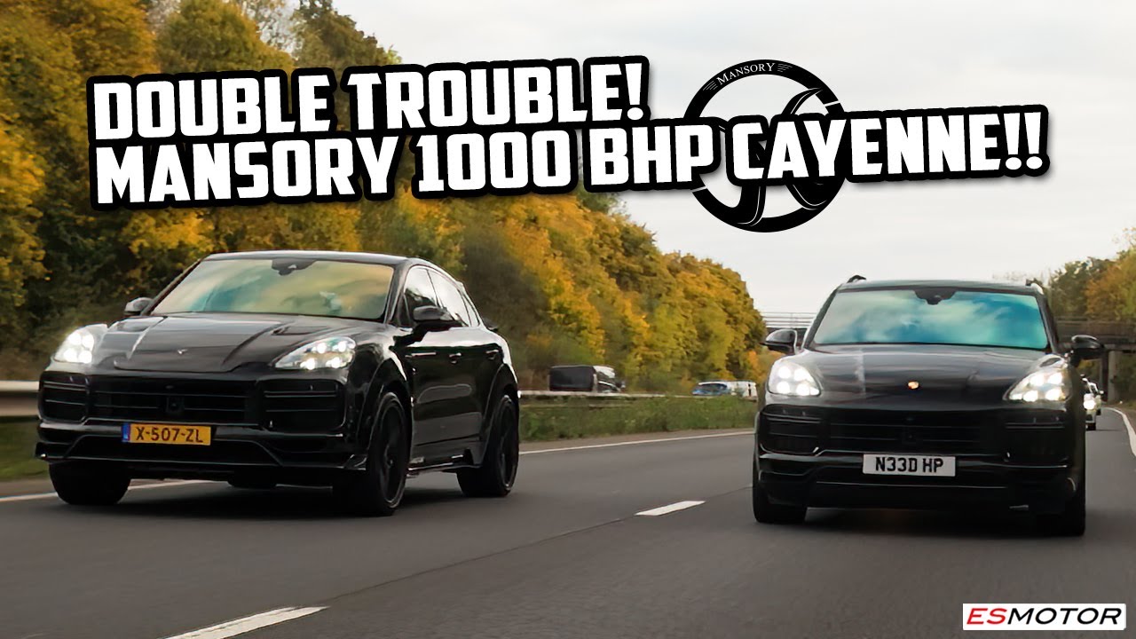 900 BHP STAGE 2 E-HYBRID TURBO S CAYENNE VS. 1000BHP MANSORY CAYENNE!!  #esmotoruk #mansory #cayenne