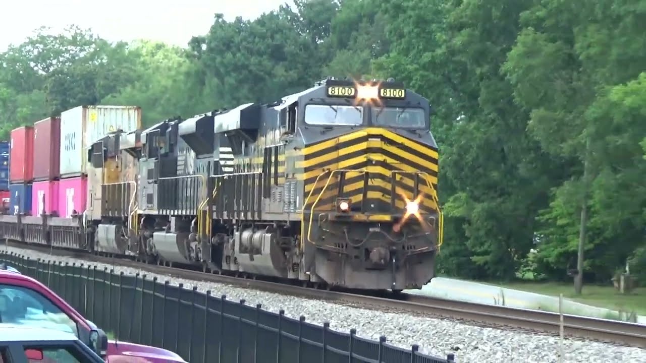Railfanning Locust Grove GA 7-26-23 Feat. NS #8100 (NKP Heritage Unit)
