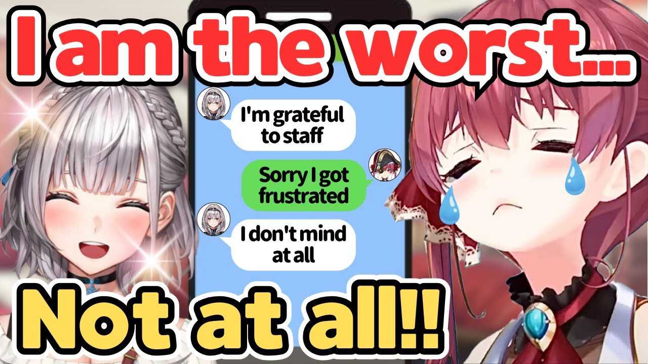 Marine Reflects on Her Bad Attitude and Contacts Noel While Crying[Hololive/EngSub/JpSub]