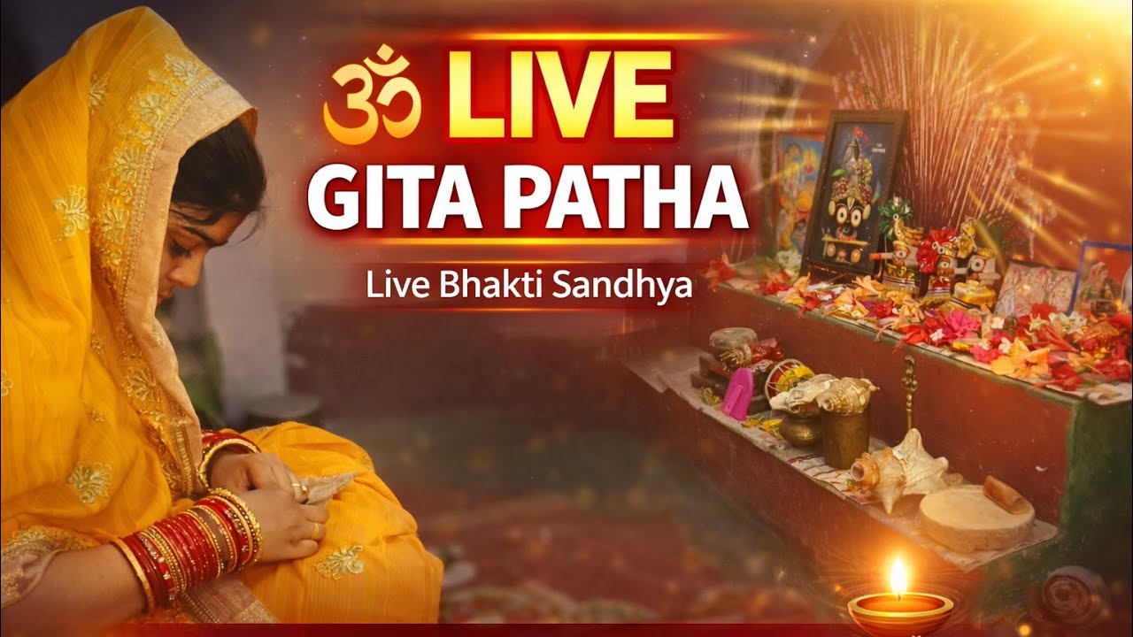 Sandhya Re Live Gita Patha | Evening Bhagavad Gita Patha Live | SatyarpitA Vlogs