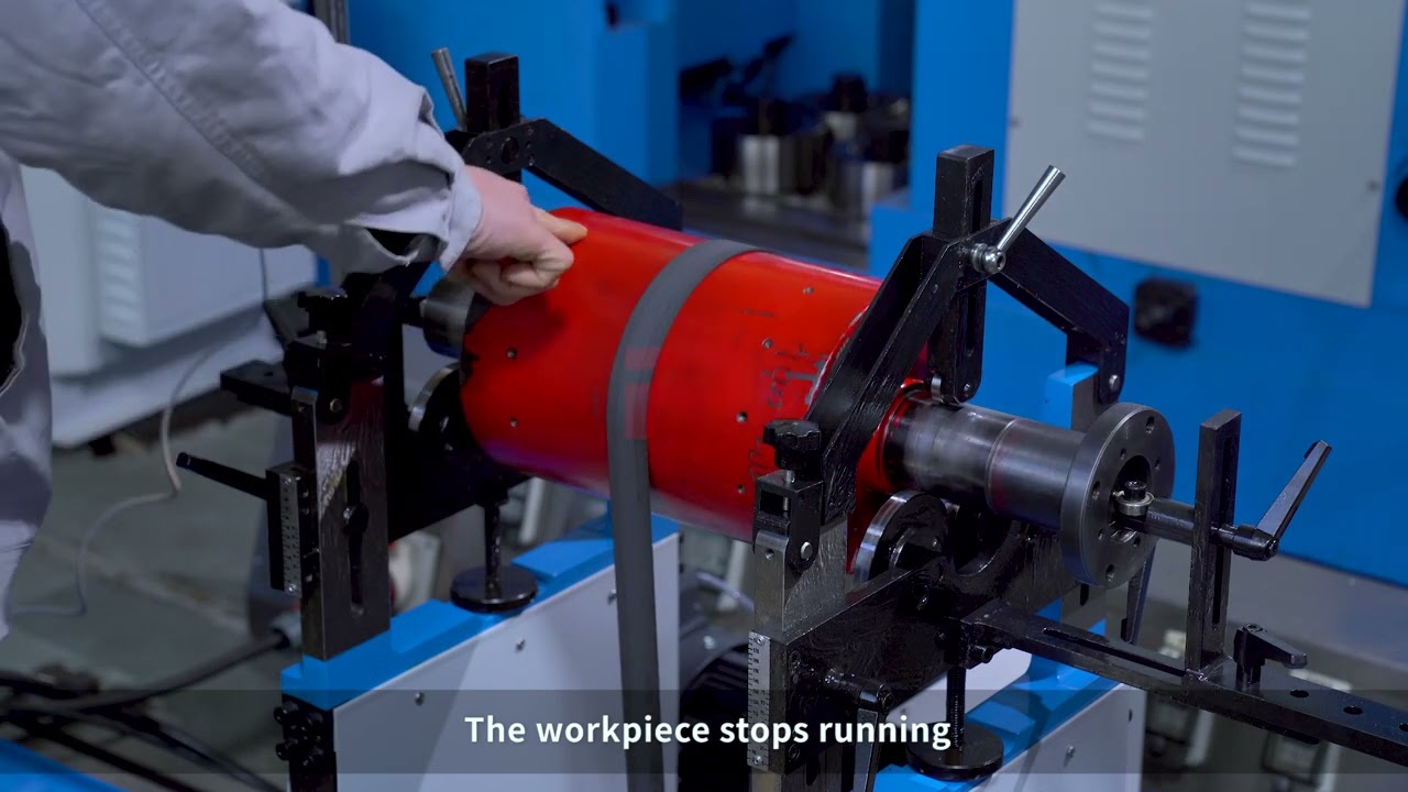 Horizontal Belt Drive Balancing Machine Step 3, Calibration