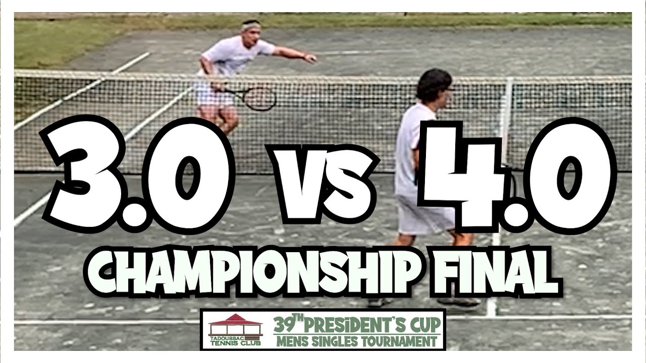 STEPPING OVER | NTRP 3.0 (A.J.) VS NTRP 4.0 (John): 2023 President's Cup Tennis Tournament