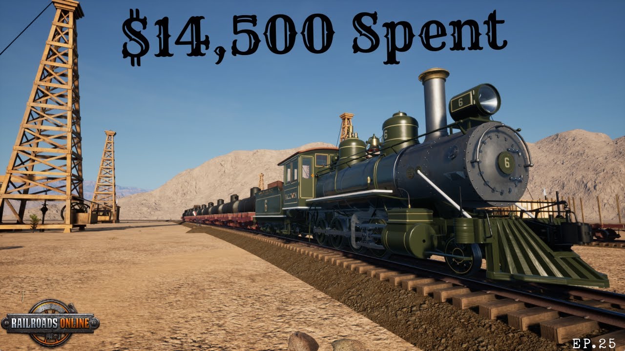 В игре RailRoads Online потрачено 14 500 долларов! Эпизод 25 из Mesa Plains.