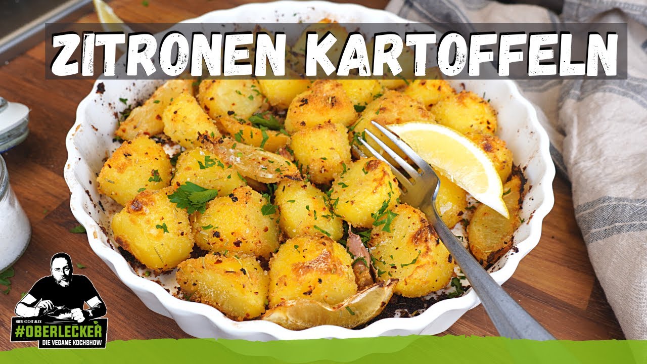 Knusprige Zitronenkartoffeln im Ofen gebacken. So geht Dein neues Lieblingsrezept.