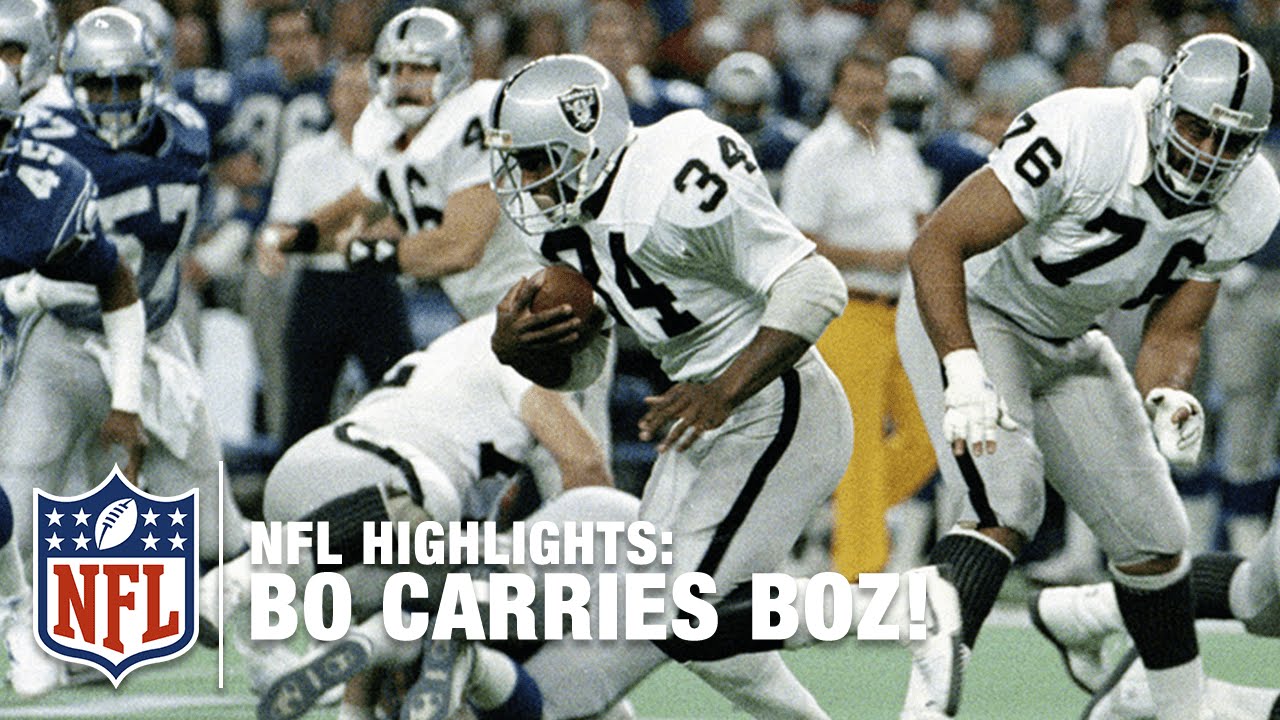 Bo Jackson Carries the Boz into the End Zone | NFL