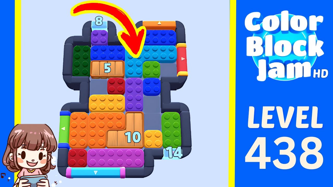 Color Block Jam Level 438 Solution Walkthrough