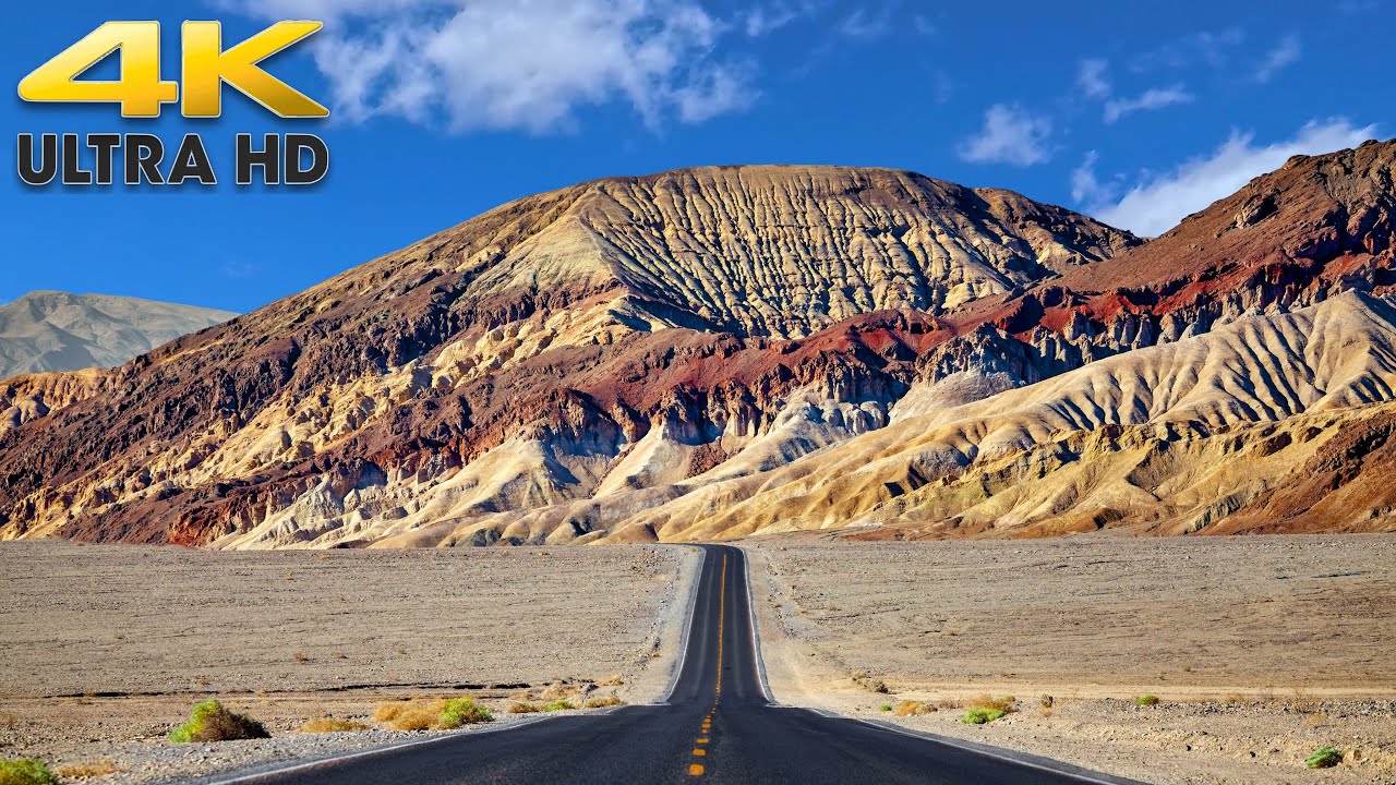 Death Valley National Park Scenic Desert Drive 4K California - 4.5 Hours