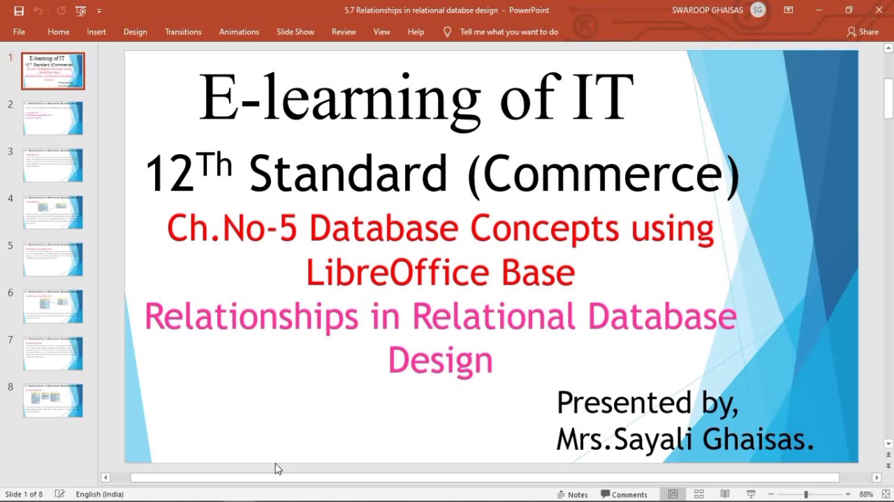1 to 1, 1 to many and many to many Relationships in Relational Database with LibreOffice #12th Com