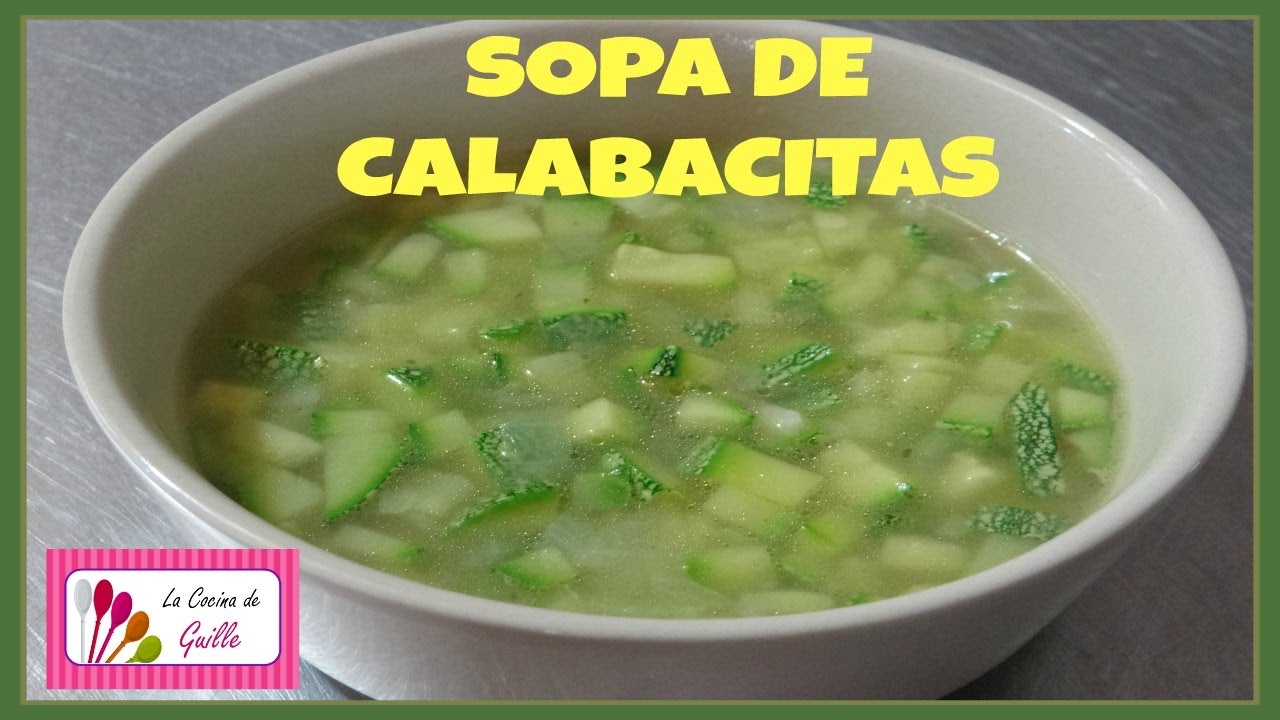 SOPA DE CALABACITAS