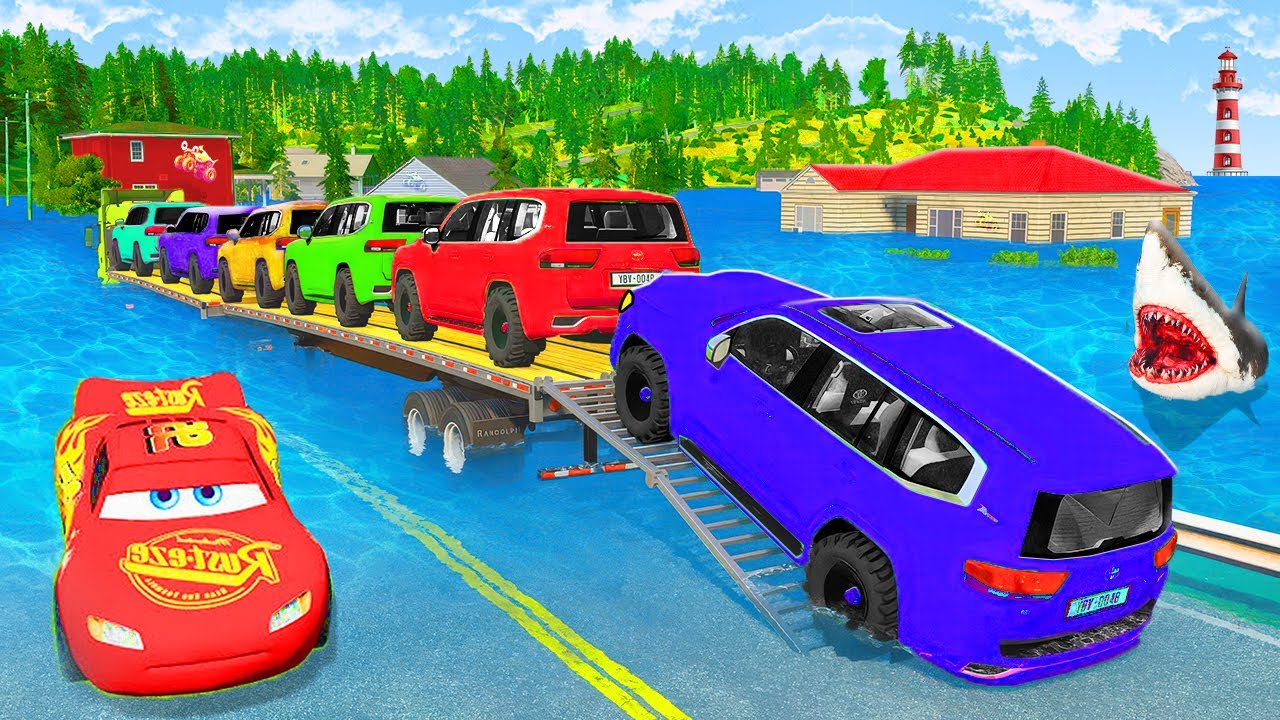 Truck vs Impossible Upside Down Speed Bumps – Destruction Physics – BEAMNG Part 17. 🏁