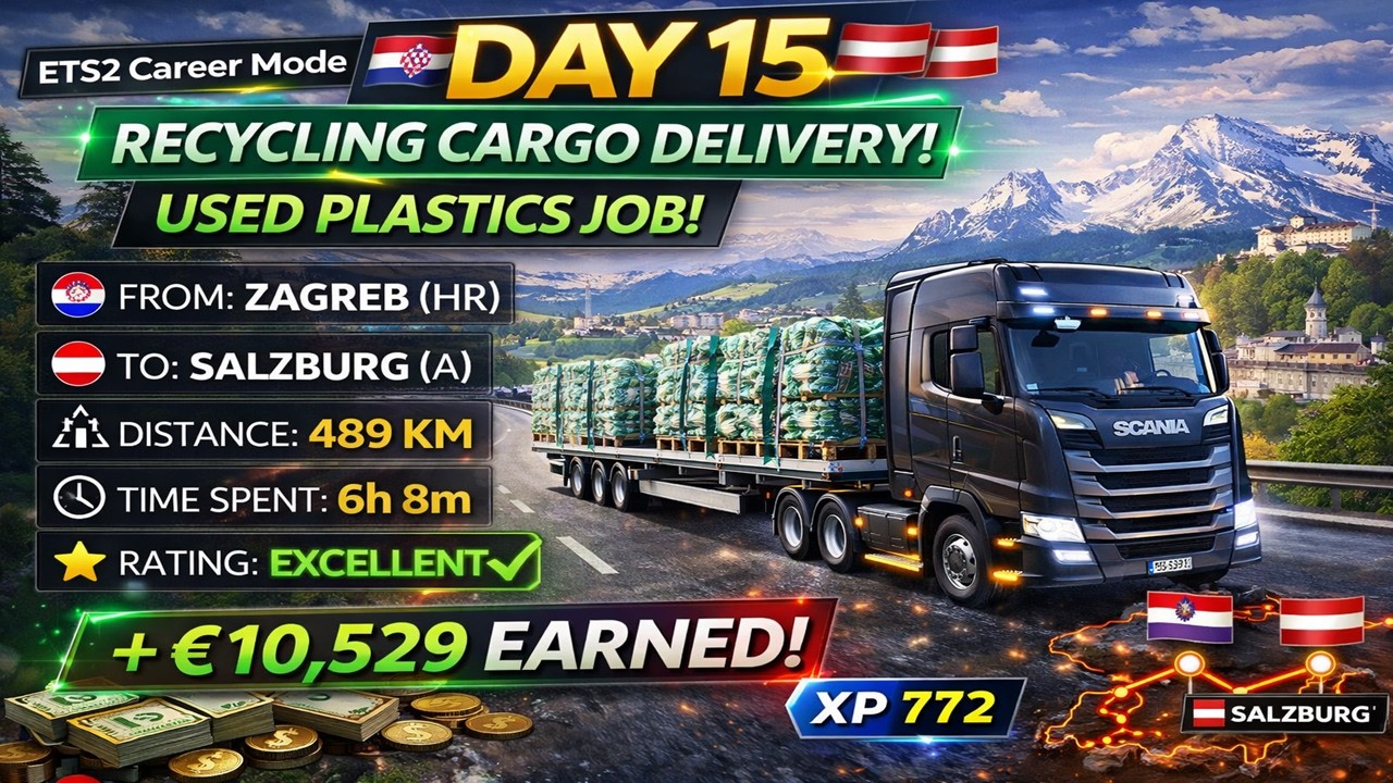 Day 15 - Driving a BIG Truck at Night is SO SCARY!