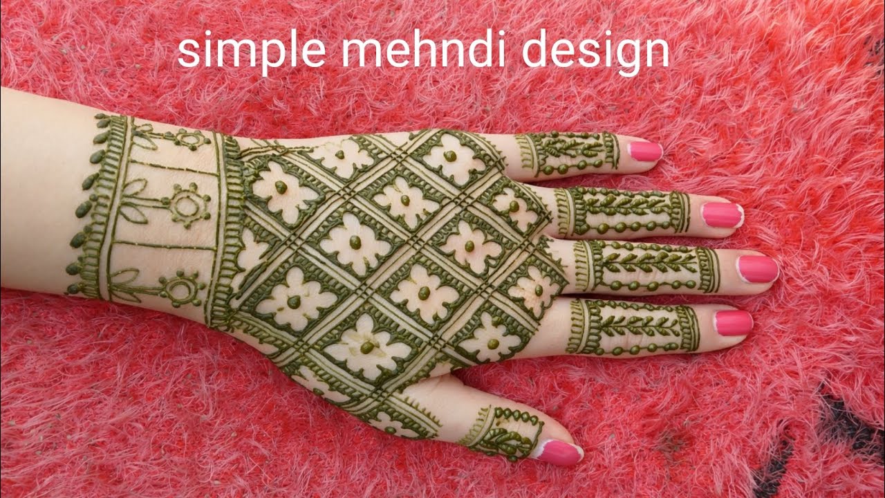 🤗Back Hand Mehndi design 2026/ simple mehndi design/trending mehndi/viral mehndi design