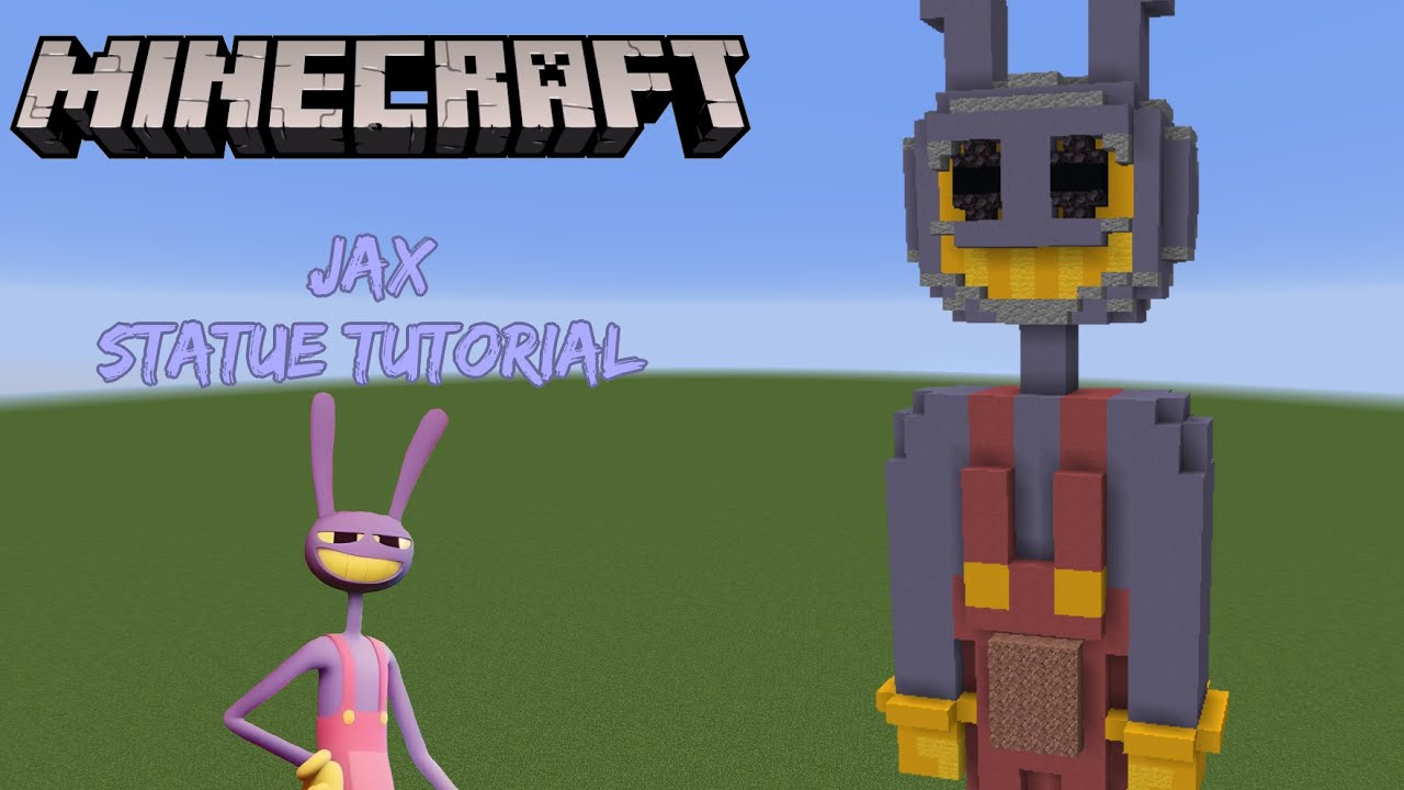 Minecraft Tutorial: Jax Statue (The Amazing Digital Circus)