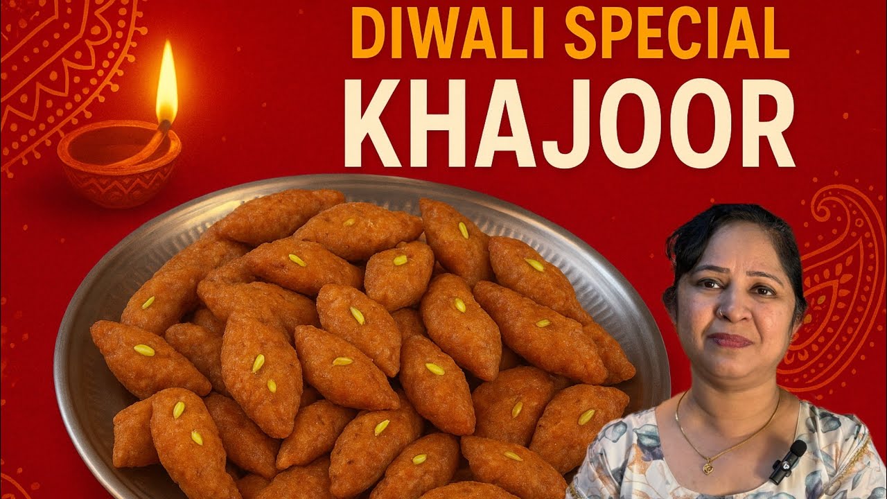 Diwali Special Khajoor Sweet | Crispy & Tasty Traditional Dessert Recipe |@Cookwithsam-3 
