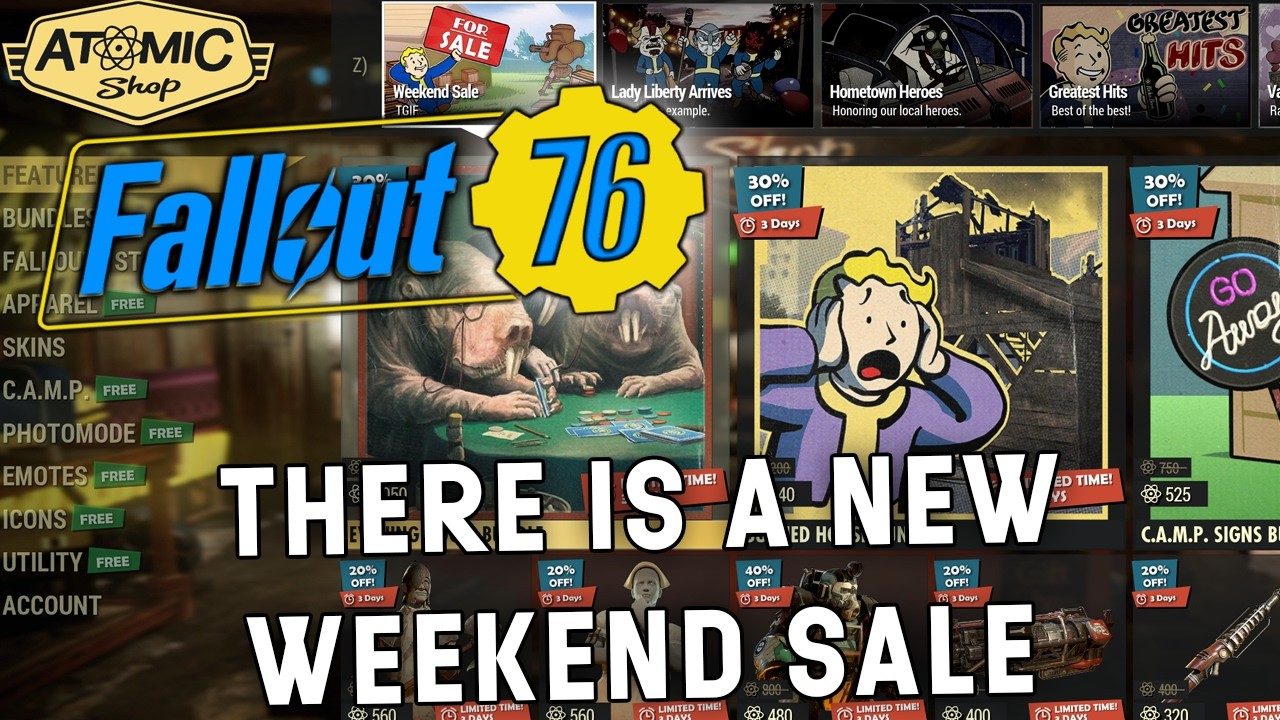 There Is A New Weekend Sale In The Atomic Shop | Fallout 76