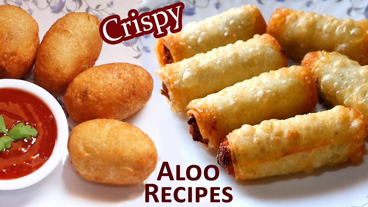 Amazing Potato Recipes!! Collections ! Recipe of Potato Bread Roll, Potato Roll Samosa, Potato Snack