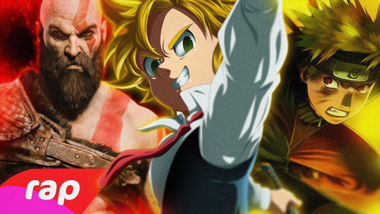Rap do Kratos, Meliodas e Naruto - O PODER DA MINHA IRA | NERD HITS
