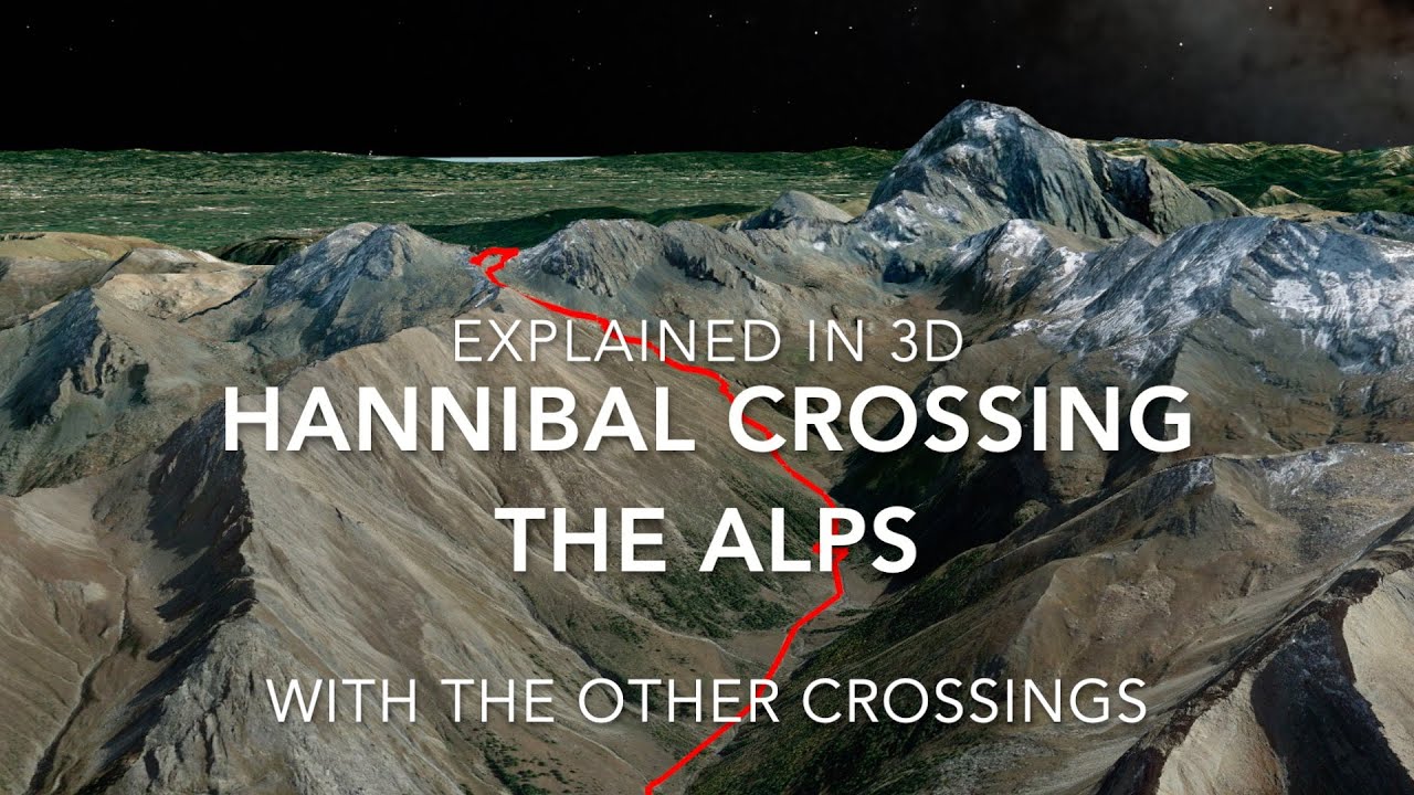 HANNIBAL CROSSING THE ALPS. EXPLAINED IN 3D
