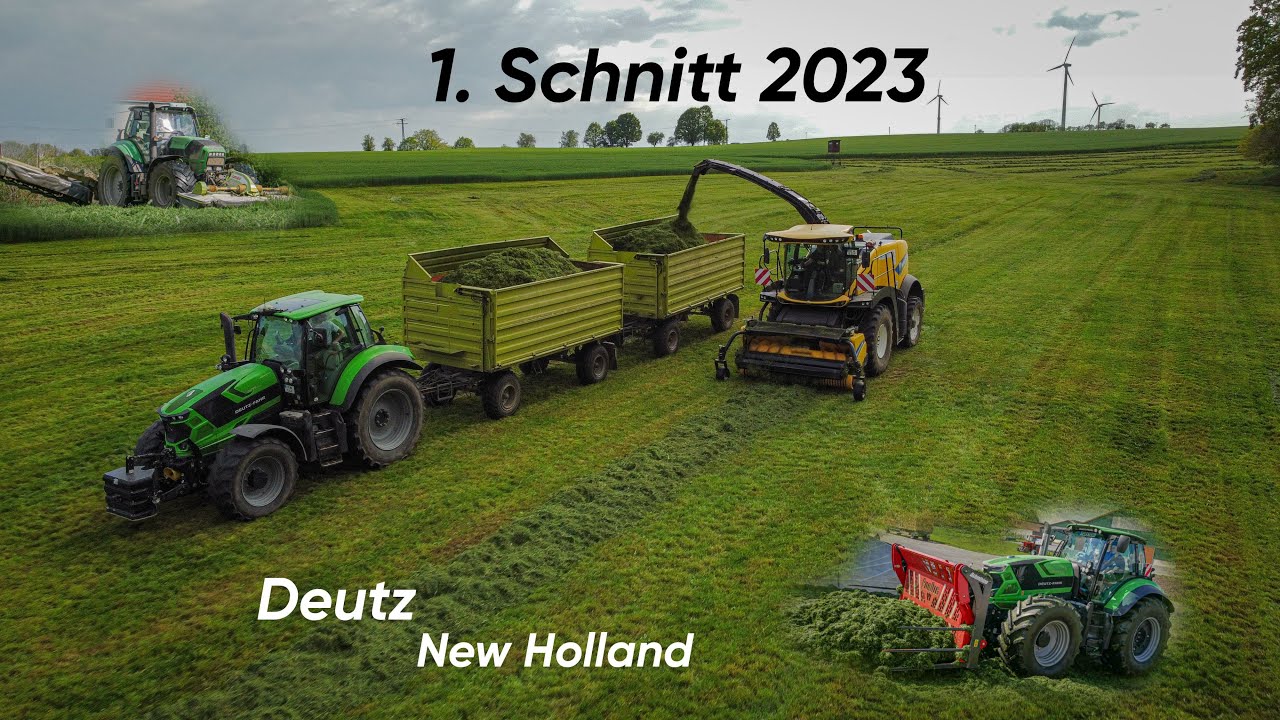1. Schnitt 2023 - Deutz, New Holland - Agrar Oberlausitz