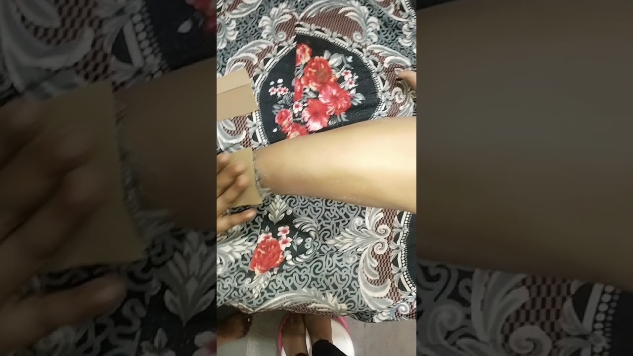 Smooth Legs With Honey Wax😯 full leg waxing ✅ thick hair with honey waxing tutorial step by step 😍
