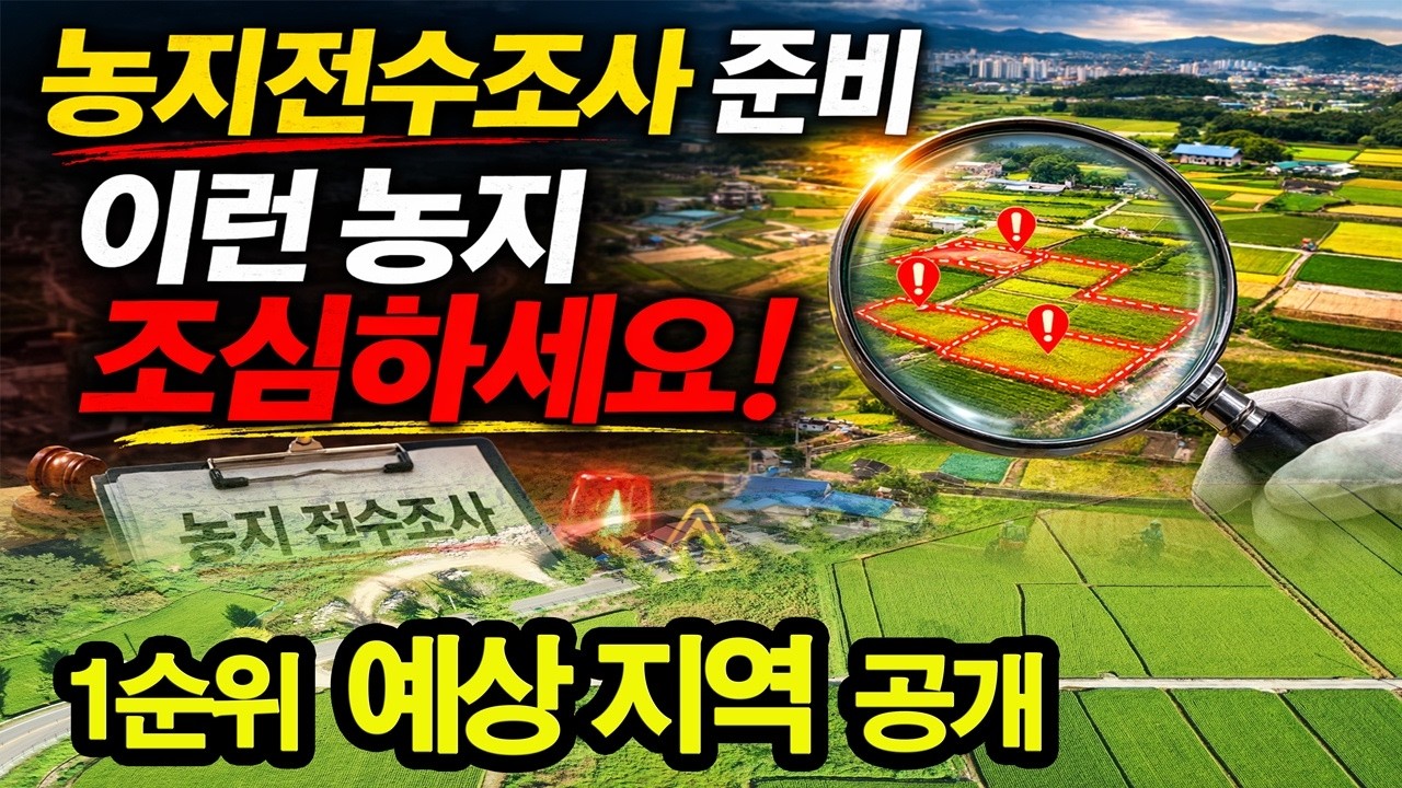 (이슈) 농지전수조사 곧 시작 농지투자자 비상 이 농지는 바로 조사대상 확률이 높습니다.