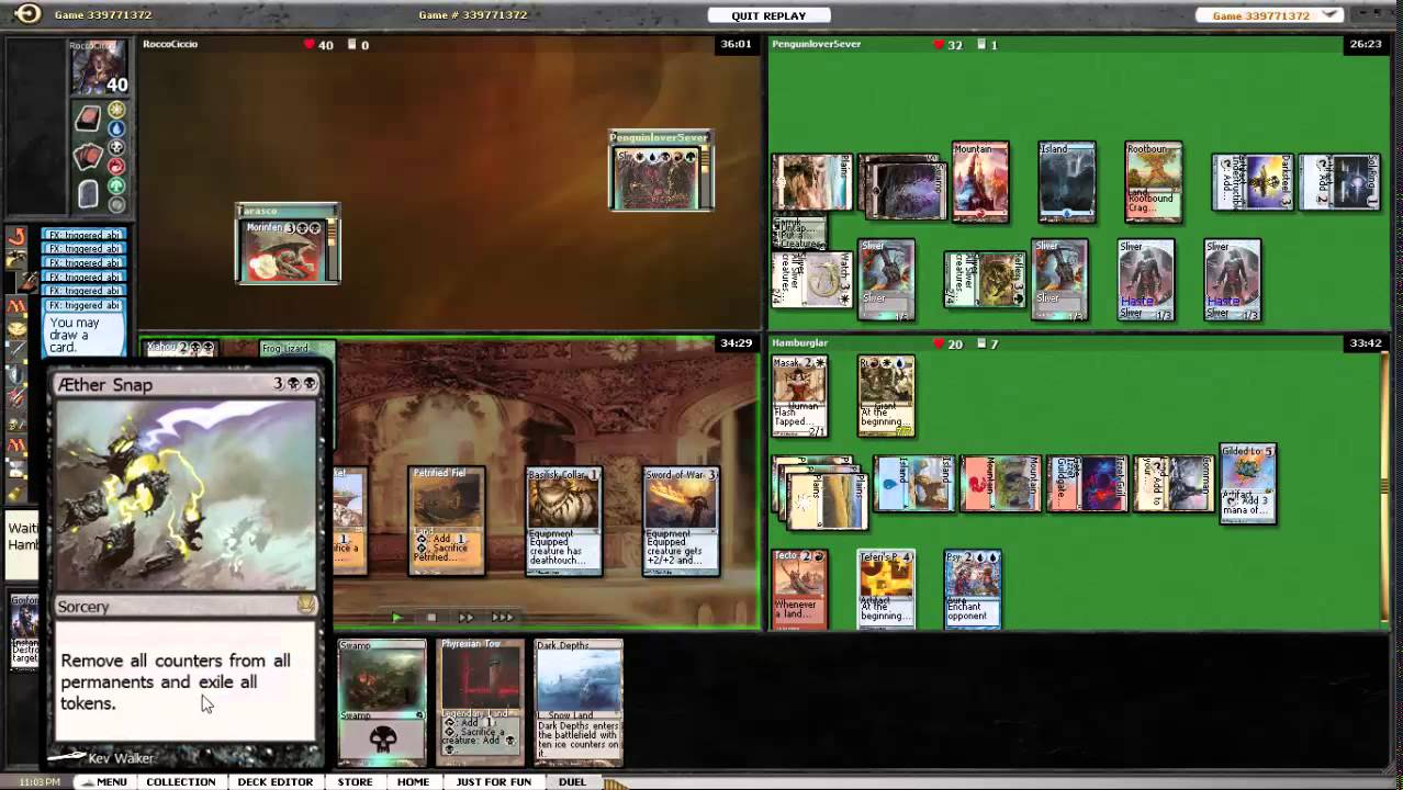 MTG EDH Commander: Morinfen v. Ruhan v. Sliver Queen v. Kruphix