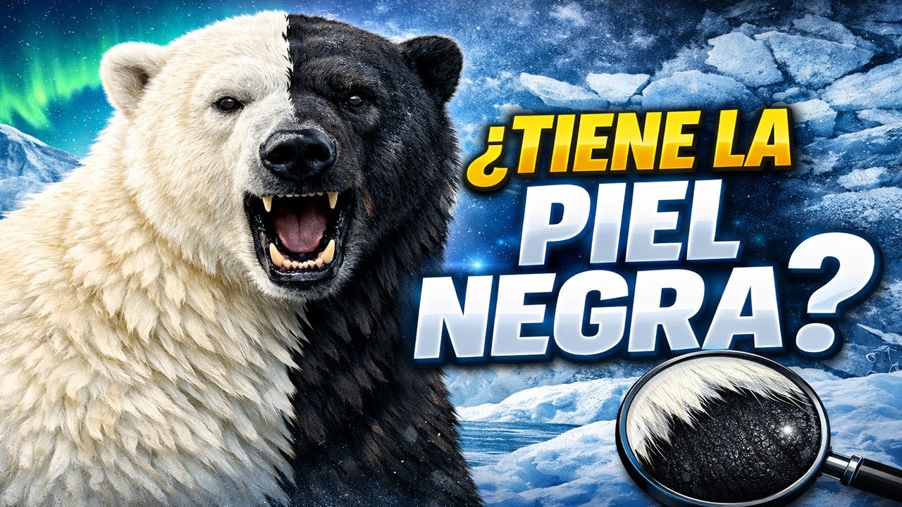 El oso polar tiene la piel negra bajo su pelaje blanco #shorts