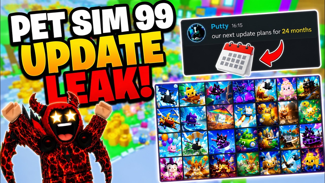 Планы обновлений Pet Simulator 99 на ближайшие 2 года... 😱