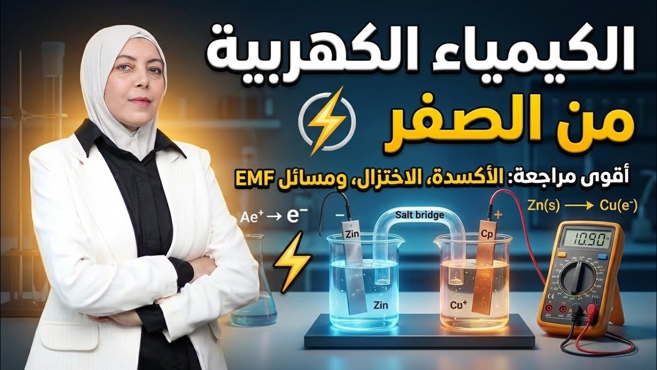 المحاضرة الأولى | ورشة الكيمياء الكهربية الاولى | مس همت عبد الفتاح 