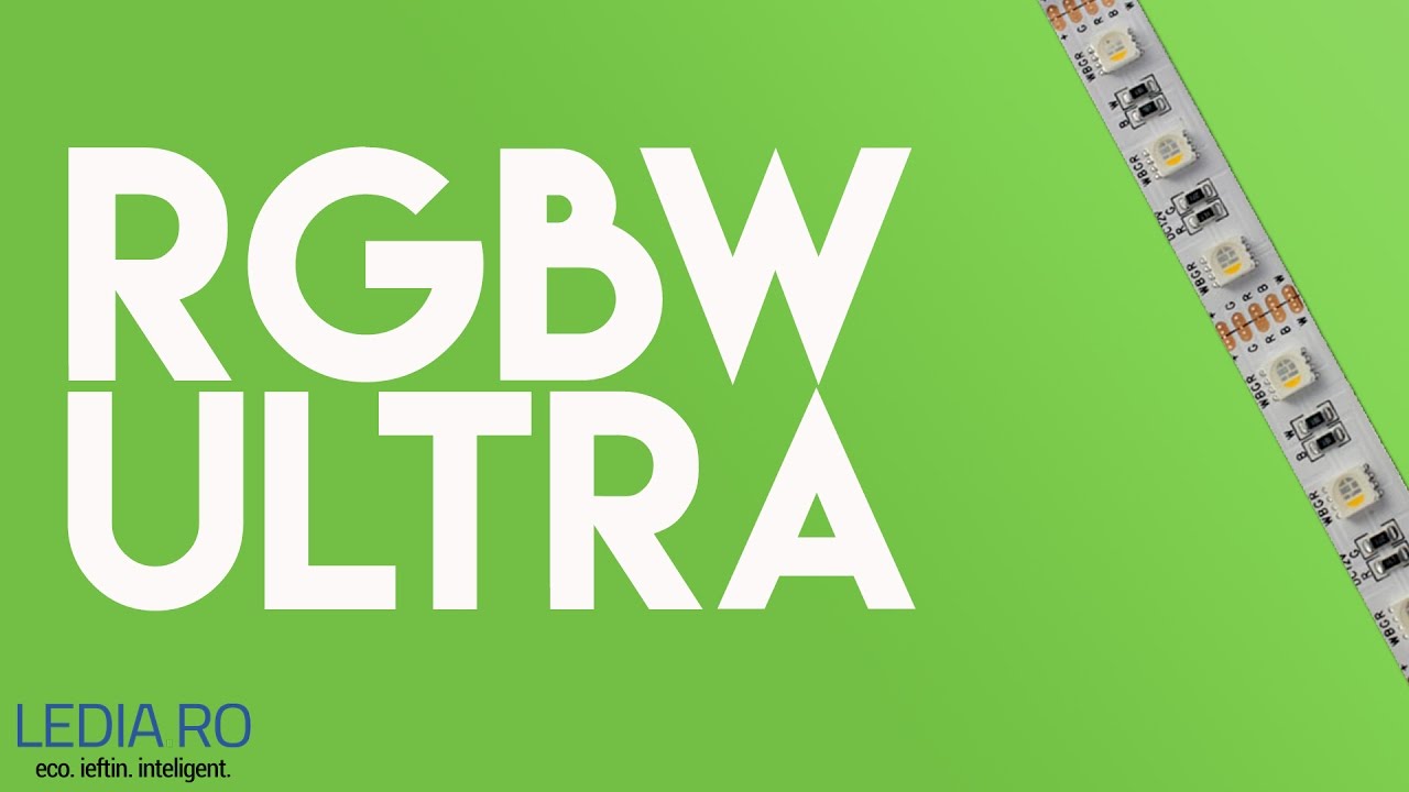 Banda LED RGBW 4 in 1 rgbw cu alb rece sau alb cald. exclusiv pe 📌 LEDIA.RO