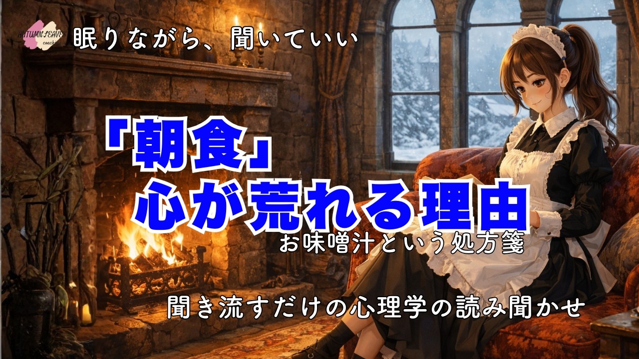 【眠れる心理学】『心と体に合うセルフケア』お味噌汁という処方箋│聞き流すだけで、心が少し楽になる脳科学と心理学の読み聞かせ