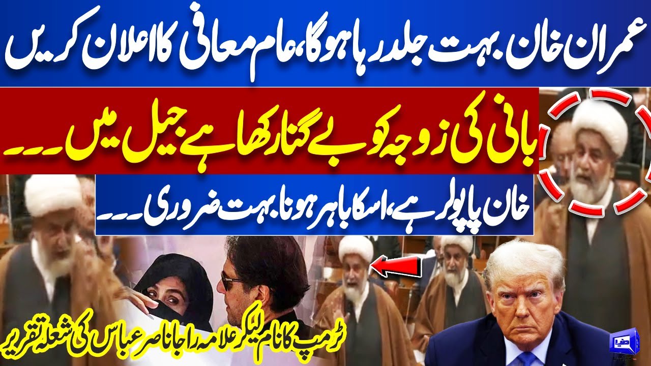 'Imran Khan Jald Reha Hoga' | Allama Raja Nasir Abbas Hard Speech in Senate Session | Dunya News
