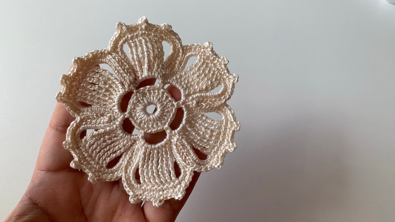 Flor de Crochê Incrível para seu Projetos!