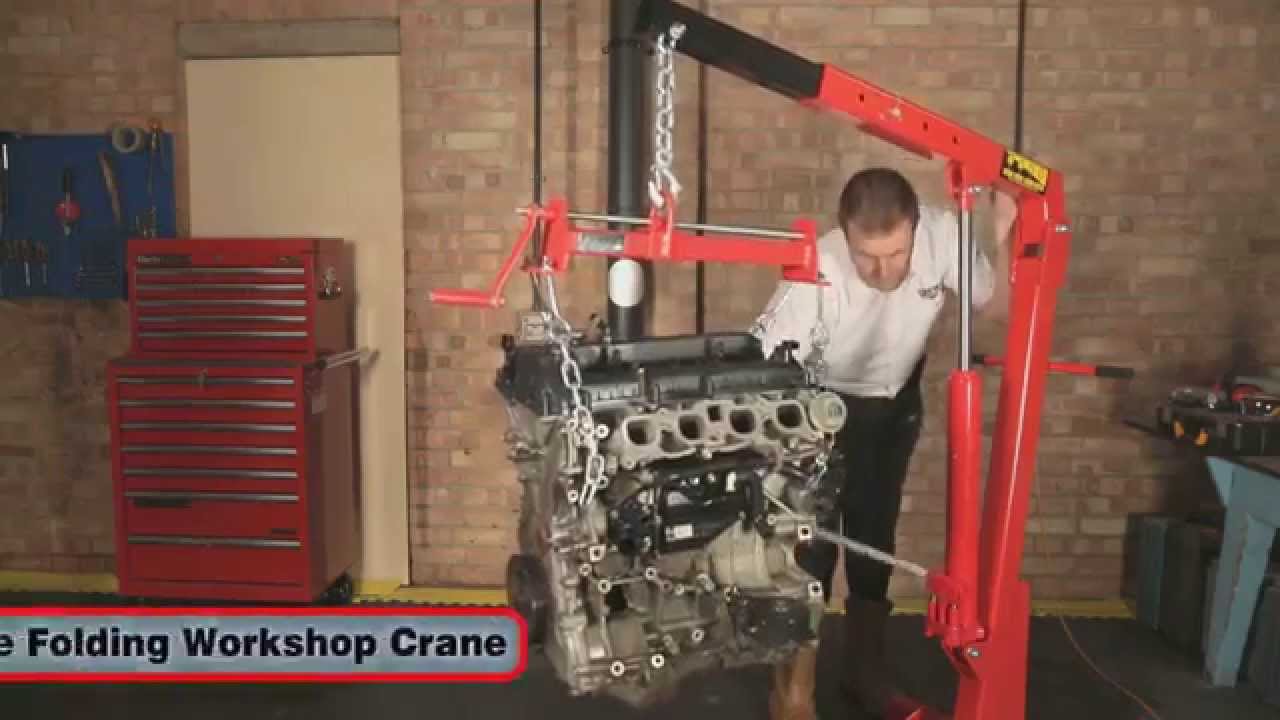 Clarke 1 Tonne Folding Workshop Crane - CFC100