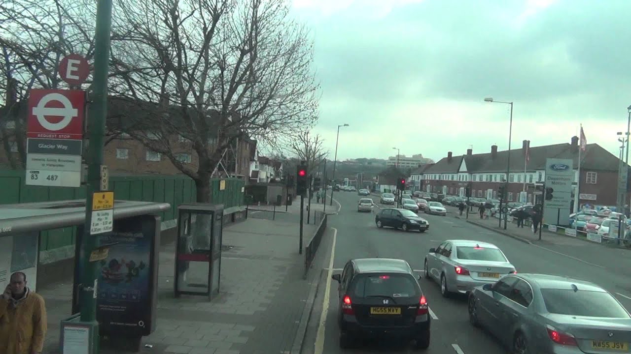 (HD) Arriva The Shires Piccadilly Line Rail Replacement Rayners Lane To Acton Town Time lapsed