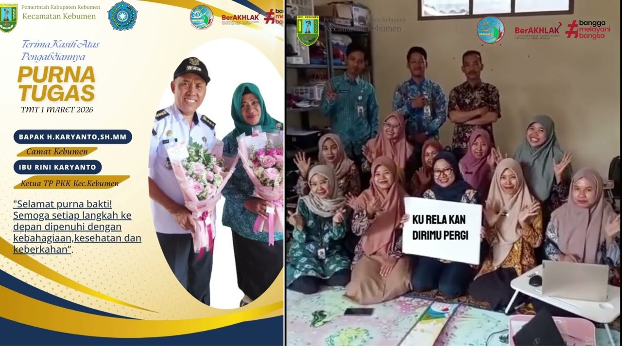 Kenang-kenangan purna tugas Bapak Karyanto,SH.MM per tanggal 1 Maret 2026