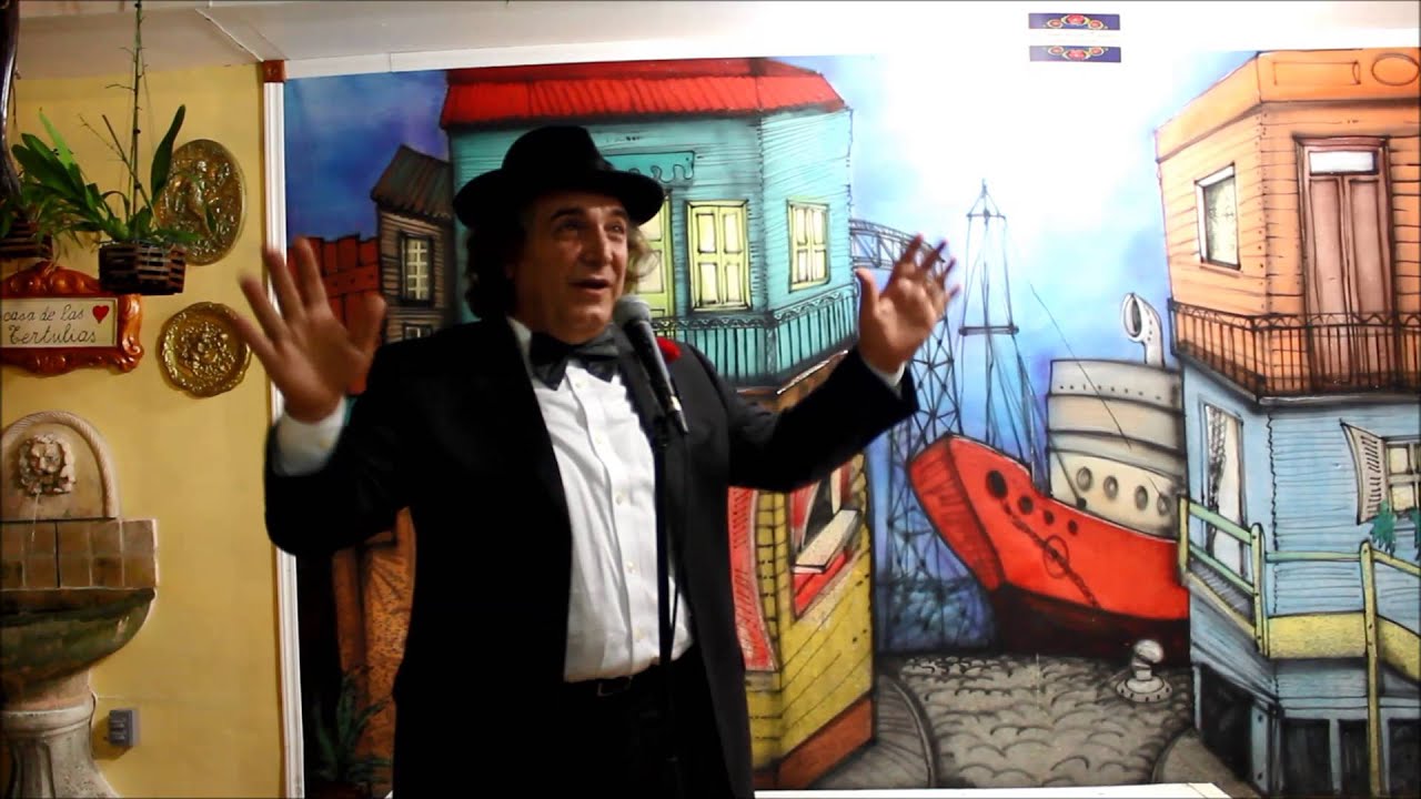 DECLAMACIÓN EN UNA TERTULIA. POEMA 12, DE PABLO NERUDA, INTERPRETADO  POR JUAN LOPRESTI