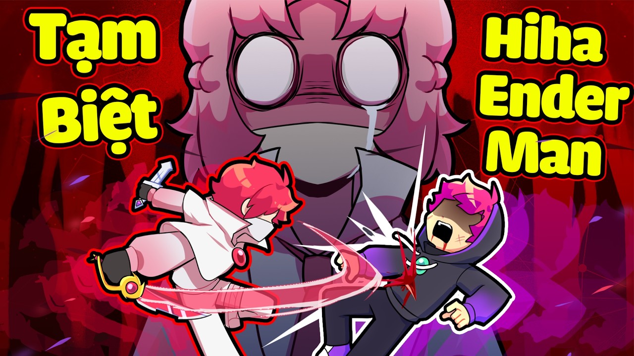 Trận Chiến Hiha Enderman v&agrave; Hiha KillerEnder Kết Th&uacute;c Trong Minecraft !!?