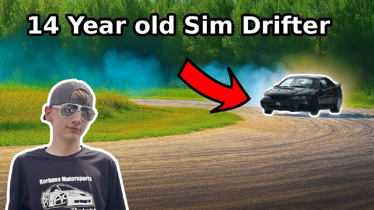 14 Year Old SIM DRIFTER Drives A Real DRIFT CAR!!