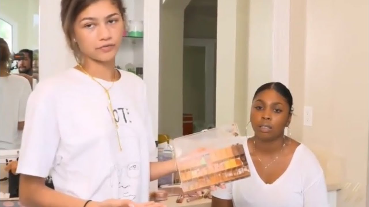 zendaya does her niece zink’s makeup | (zendaya the app)