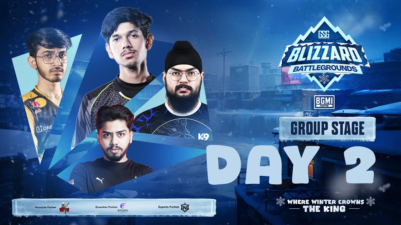 Blizzard Battlegrounds S1| Group Stage Day 2 |#GodLike,#IQOOSoul,#K9,#Og,#Gdr,#Tt,#4tr,#Madkings