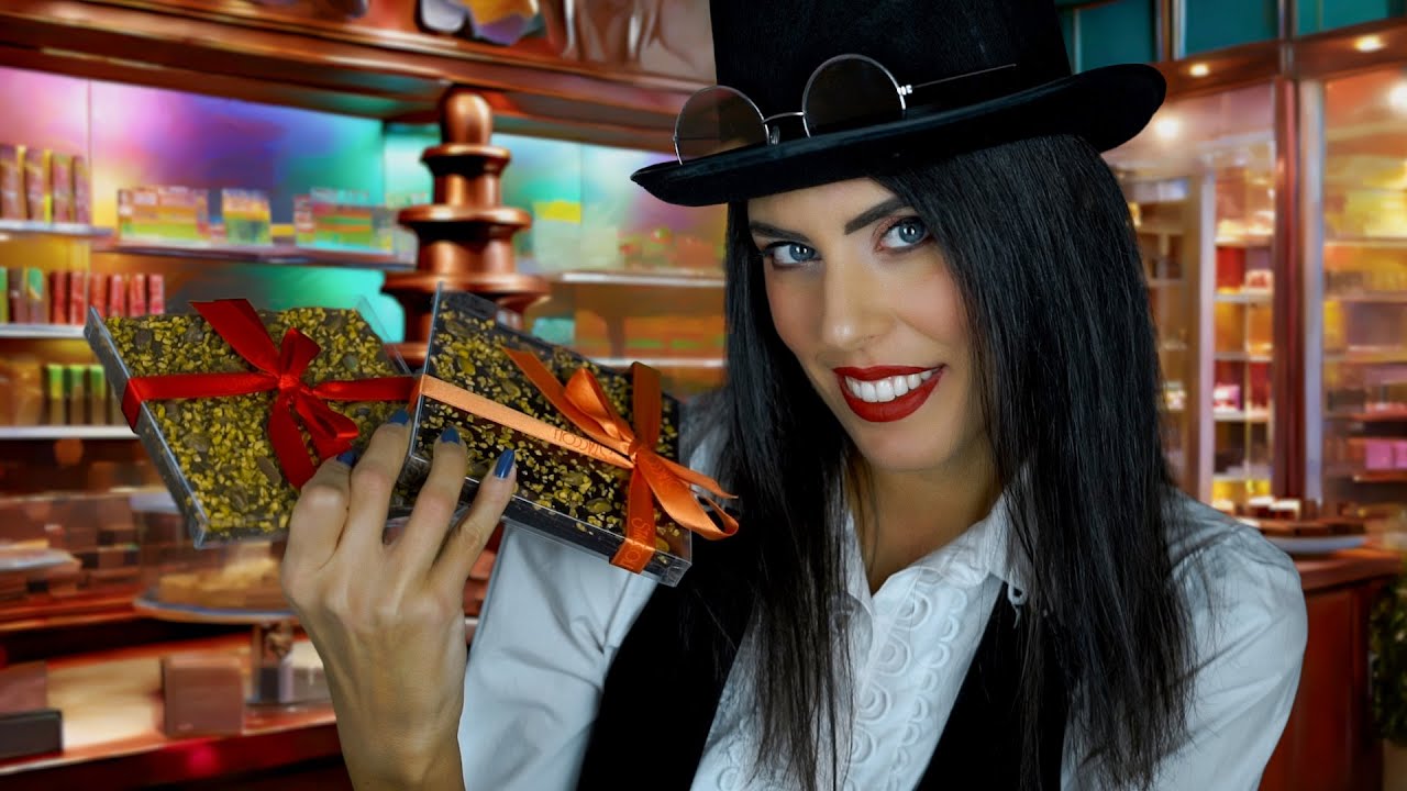 ASMR 🍫 CIOCCOLATERIA ispirata a WILLY WONKA • ROLEPLAY (Soft Spoken)