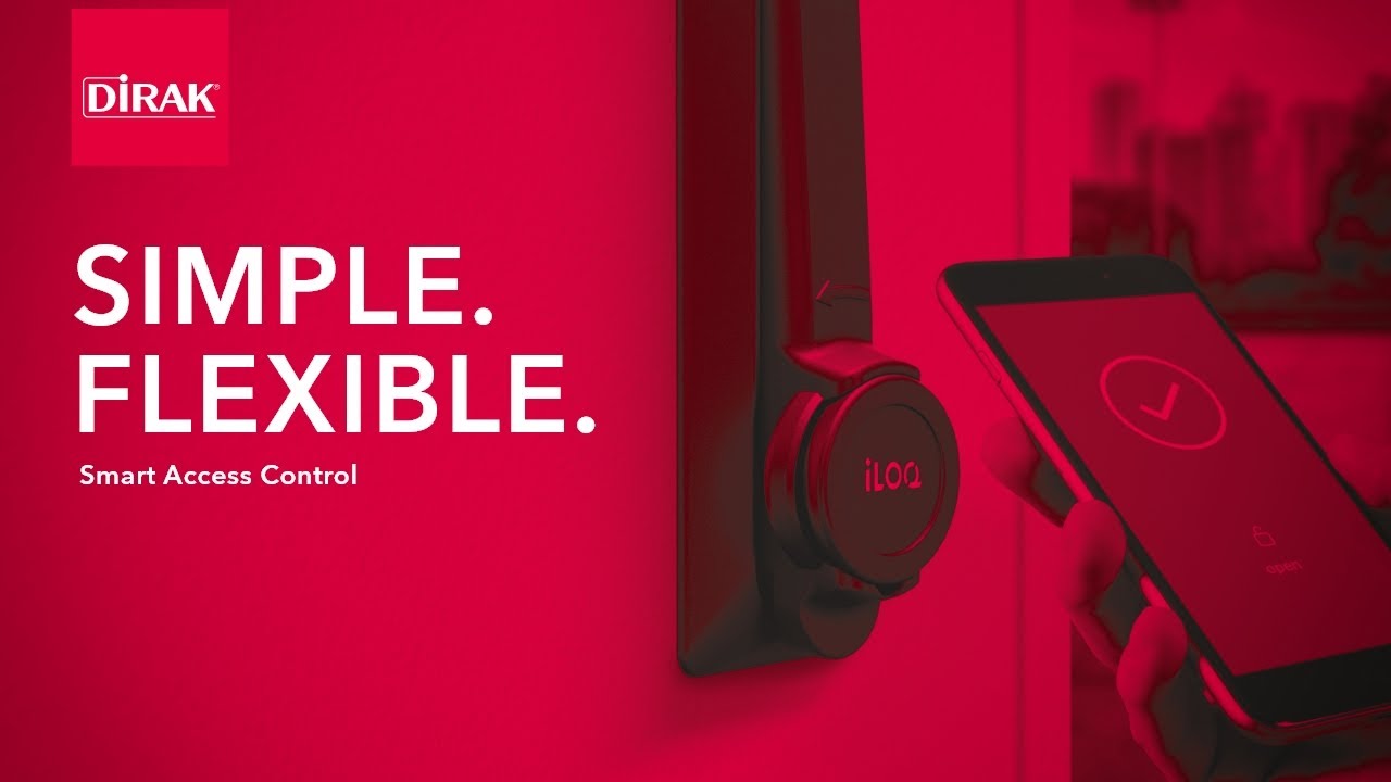 Sturdy DIRAK design meets smart iLOQ technology.