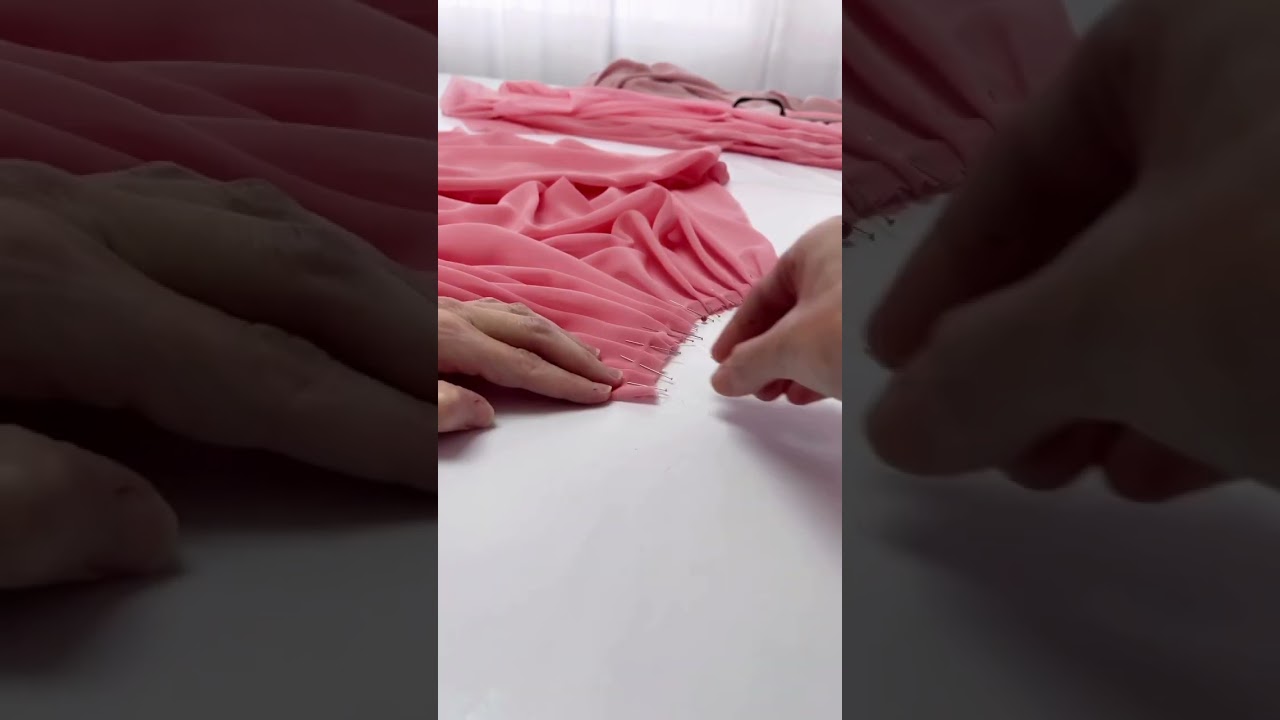 Bellydance skirt pleats in pink!!!