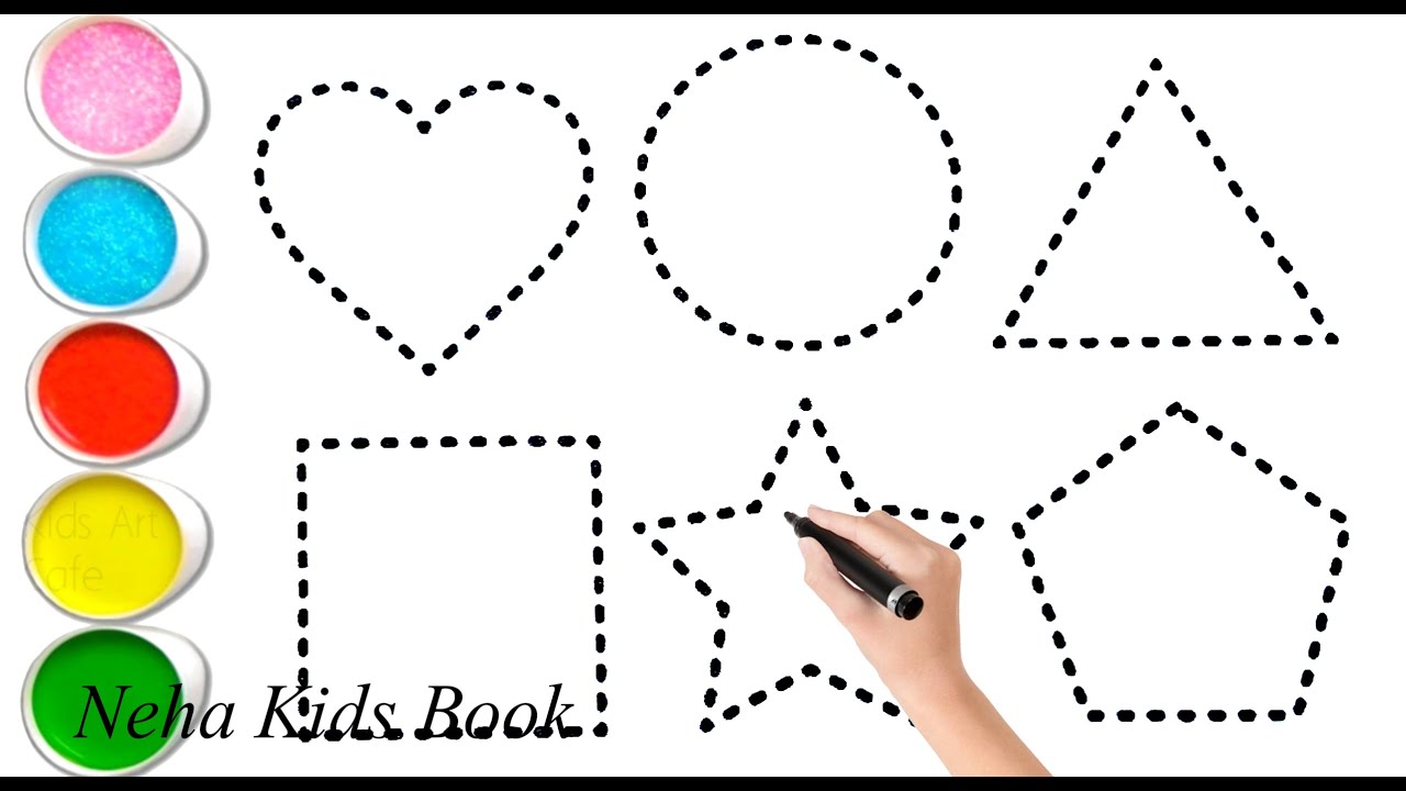 Shapes drawing for kids,Learn 2d shapes,colors for toddlers|Preschool Learning,Educational video,304