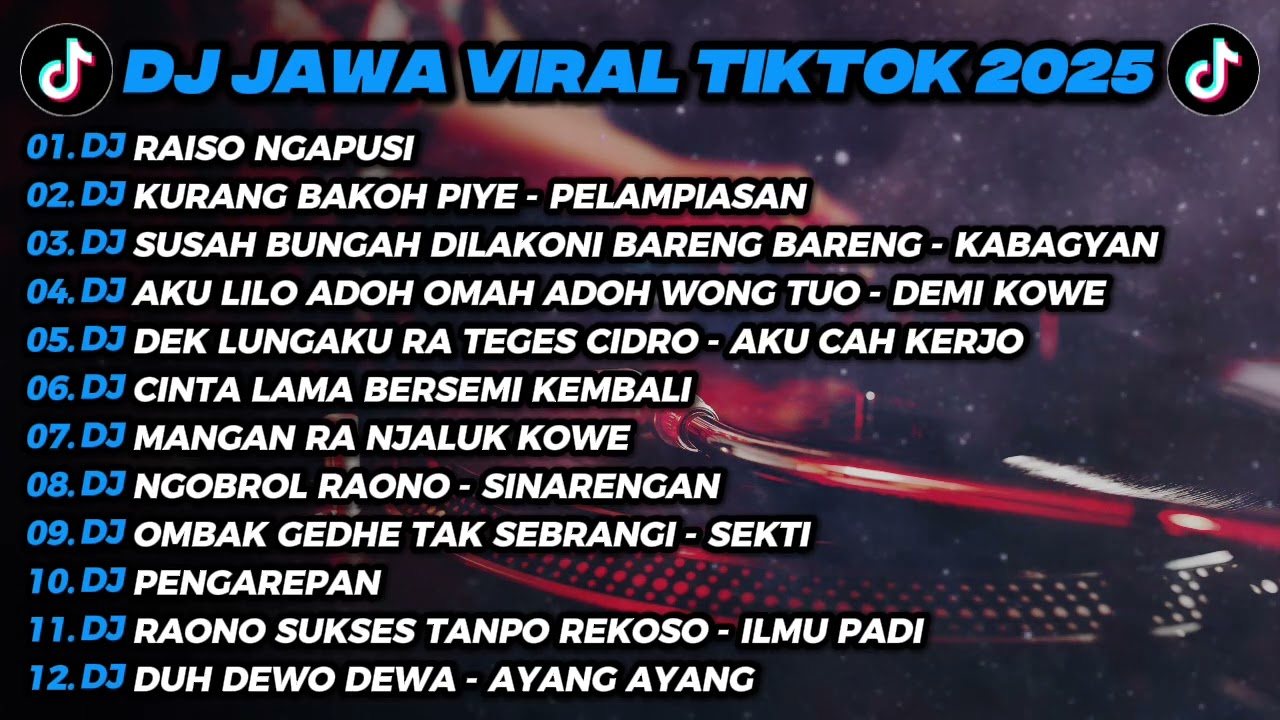 FULL ALBUM DJ RAISO NGAPUSI - DJ JAWA VIRAL TIKTOK 2025 - PLAYLIST DJ REMIX TERPOPULER 2025