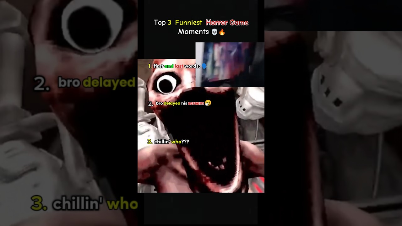 Top 3 Funniest Horror Game Moments 😭 (Bro Delayed His Scream 💀👻) #funny #gaming #scary #horrorgame